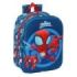 Safta Spidey Mochila Guarderia 3D - Asa de Mano - Compartimento Principal con Cremallera - 22x27x10cm - Color Azul