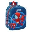 Safta Spidey Mochila Guarderia 3D - Asa de Mano - Compartimento Principal con Cremallera - 22x27x10cm - Color Azul