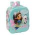 Safta Gabby'S Dollhouse Mochila Guarderia 3D - Asa de Mano - Compartimento Principal con Cremallera - 22x27x10cm - Color Azul Claro