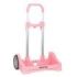 Safta Evolution Carro Portamochilas- Sujecion Universal - Ruedas de 14cm Antivibracion - Aluminio/PP - 40x85x28cm - Color Rosa