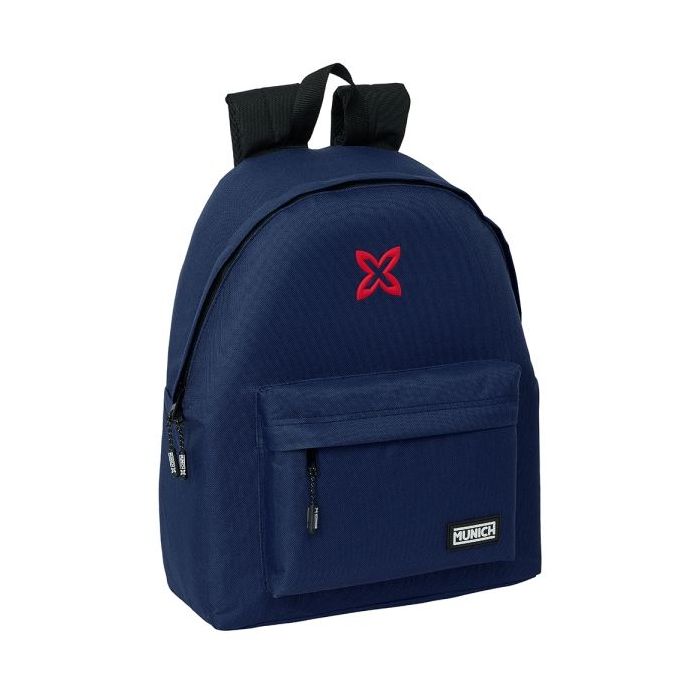 Safta Munich Basicos Mochila - Asa de Mano - 33x42x15cm - Color Azul Marino