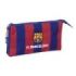 Safta F.C. Barcelona Estuche Portatodo - 3 Compartimentos - 22x12x3cm - Color Rojo y Azul