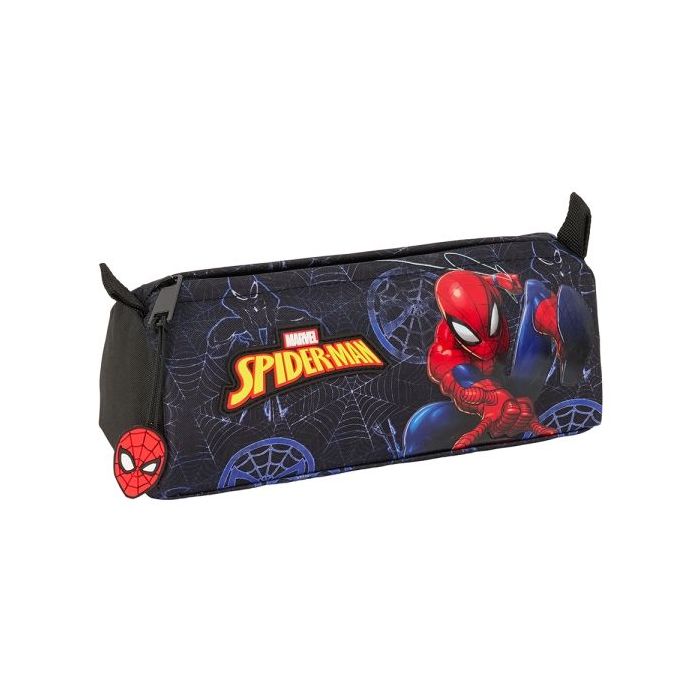 Safta Spider-Man Attack Estuche Portatodo - 1 Compartimento - 21x8x7cm - Color Negro