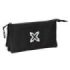 Safta Munich Basicos Estuche Portatodo - 3 Compartimentos - 22x12x3cm - Color Negro