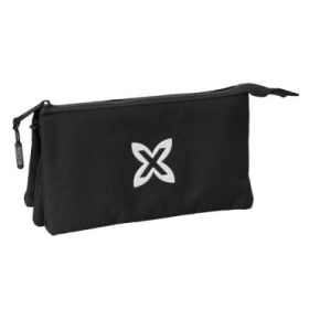 Safta Munich Basicos Estuche Portatodo - 3 Compartimentos - 22x12x3cm - Color Negro