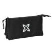 Safta Munich Basicos Estuche Portatodo - 3 Compartimentos - 22x12x3cm - Color Negro