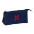 Safta Munich Basicos Estuche Portatodo - 3 Compartimentos - 22x12x3cm - Color Azul Marino