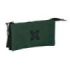 Safta Munich Basicos Estuche Portatodo - 3 Compartimentos - 22x12x3cm - Color Verde