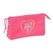 Safta Feeling Estuche Portatodo - 3 Compartimentos - 22x12x3cm - Color Rosa