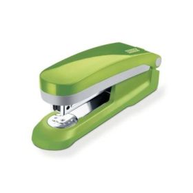 Novus Evolution E 25 Fresh Grapadora + Caja de 200 Grapas 24/6 - Hasta 25 Hojas - Grapado Cerrado, Abierto y Clavado - Color Verde