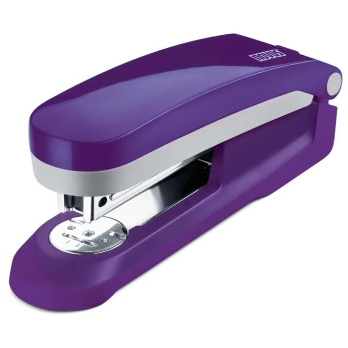 Novus Evolution E 25 Fresh Grapadora + Caja de 200 Grapas 24/6 - Hasta 25 Hojas - Grapado Cerrado, Abierto y Clavado - Color Violeta