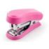 Novus Mini Grapadora Compacta - Hasta 12 Hojas - Grapado Cerrado y Abierto - Incluye 320 Grapas - Color Rosa