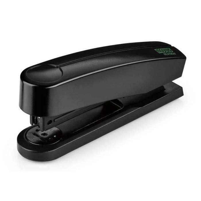 Novus B2 re+new Grapadora de Sobremesa - Fabricada con Plastico Reciclado - Hasta 25 Hojas - Grapado Abierto, Cerrado y Clavado - Incluye 200 Grapas - Color Negro