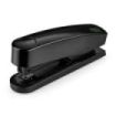 Novus B2 re+new Grapadora de Sobremesa - Fabricada con Plastico Reciclado - Hasta 25 Hojas - Grapado Abierto, Cerrado y Clavado - Incluye 200 Grapas - Color Negro