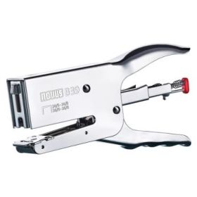 Novus B 39 Grapadora Metalica de Tenaza - Hasta 50 Hojas - Grapado Cerrado y Abierto - Color Cromado