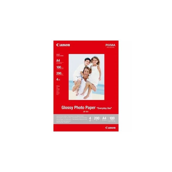 Canon GP-501 Papel Fotografico A4 Brillo 200gr 100 Hojas