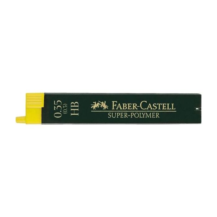 Faber-Castell 9063 Pack de 12 Minas Super-Polymer para Portaminas 0.3 HB - Resistentes y Suaves