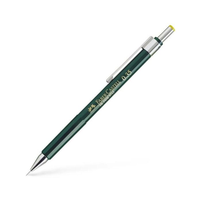 Faber-Castell TK-Fine 9713 Portaminas - Mina HB - Trazo 0.35mm - Goma de Borra Integrada