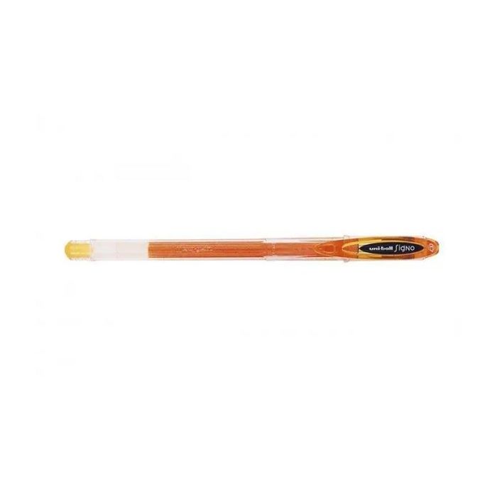 Uni-ball Signo UM-120 Boligrafo de Tinta Gel - Punta de Bola 0.7mm - Tinta Resistente al Agua y Luz - Color Naranja