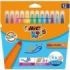 Bic Kids Couleur XL Pack de 12 Rotuladores - Punta Ancha - Lavable - Colores Surtidos