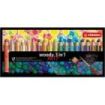 Stabilo Woody 3 en 1 Arty Pack de 18 Lapices de Colores + Sacapuntas + Pincel - Lapiz de Color, Cera y Acuarela, Todo en Uno - Mina XXL 10mm - Colores Surtidos