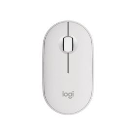 Logitech Pebble Mouse 2 M350s Raton Inalambrico USB 1000dpi - Multidispositivo - Uso Ambidiestro - Color Blanco