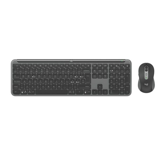 Logitech MK950 Pack Inalambrico USB Teclado Multimedia + Raton 1000dpi - Botones Easy-Switch - Color Grafito
