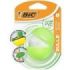 Bic Bulle Goma de Borrar Blanca - Caucho Sintetico - Sin PVC - Funda Protectora de Colores Aleatorios