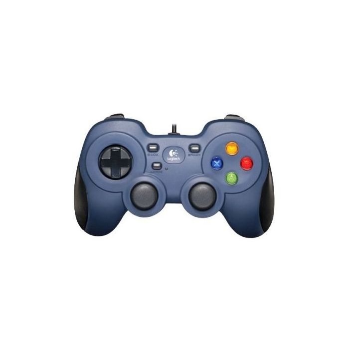 Logitech F310 Mando/Gamepad USB - 10 Botones Programables - Cable de 1.80m - Color Azul
