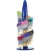 Bic Cristal Family Expositor de 770 Boligrafos de Bola - Punta Redonda de 1.6mm - Trazo 0.42mm - Tinta con Base de Aceite - Colores Surtidos