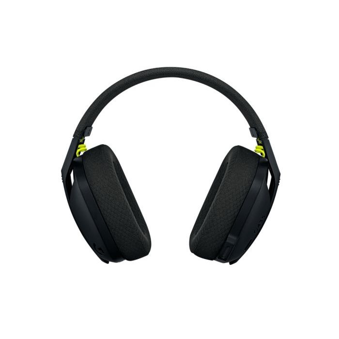 Logitech G435 Auriculares Gaming Inalambricos - Diadema Ajustable - Bluetooth LightSpeed - 2 Microfonos - Color Negro y amarillo fluorescente