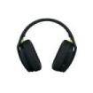 Logitech G435 Auriculares Gaming Inalambricos - Diadema Ajustable - Bluetooth LightSpeed - 2 Microfonos - Color Negro y amarillo fluorescente