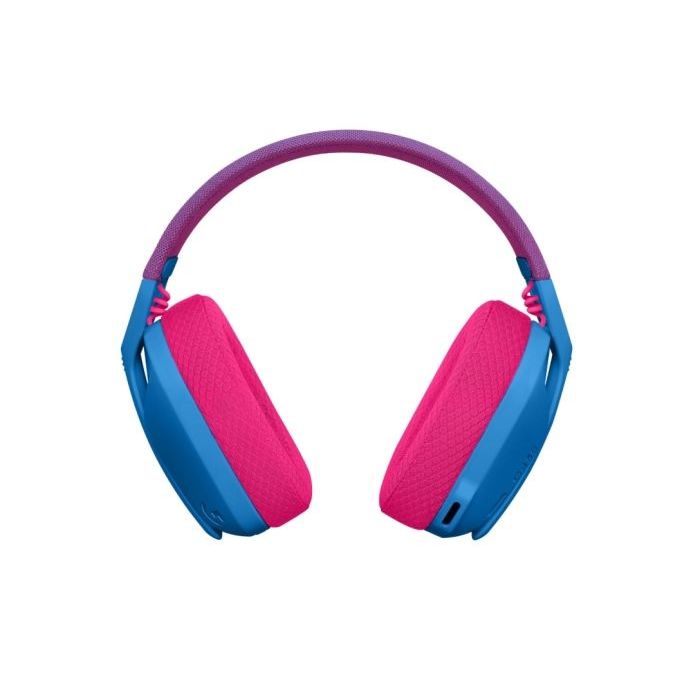 Logitech G435 Auriculares Gaming Inalambricos - Diadema Ajustable - Bluetooth LightSpeed - 2 Microfonos - Color Azul y Frambuesa