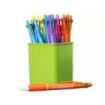 Molin Pack de 25 Boligrafos Retractiles de 4 Colores - Punta de Bola Media - Tinta Base de Aceite - Cuerpo de Colores Surtidos