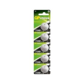 GP Lithium Pack de 5 Pilas Litio de Boton CR2450 3V
