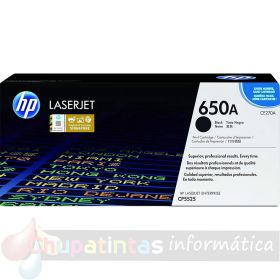 HP CE270A Negro Cartucho de Tóner Original - 650A