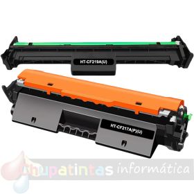 HP CF217A Toner + HP CF219A Tambor de Imagen Pack de 2 Cartuchos Genericos