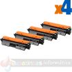 HP CF217A XL Negro Pack de 4 Cartuchos de Toner Genericos - Alta Capacidad/Jumbo - Reemplaza 17A