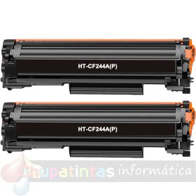 HP CF244A Negro Pack de 2 Cartuchos de Tóner Genéricos - Reemplaza 44A