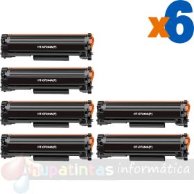 HP CF244A Negro Pack de 6 Cartuchos de Tóner Genéricos - Reemplaza 44A
