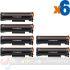 HP CF244A XL Negro Pack de 6 Cartuchos de Tóner Genéricos - Alta Capacidad/Jumbo - Reemplaza 44A