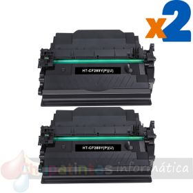 HP CF289Y Negro Pack de 2 Cartuchos de Toner Genericos
