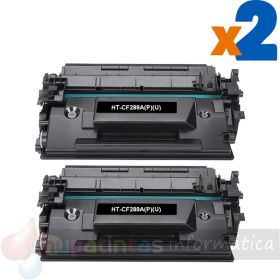 Canon 056L Negro Pack de 2 Cartuchos de Tóner Genéricos