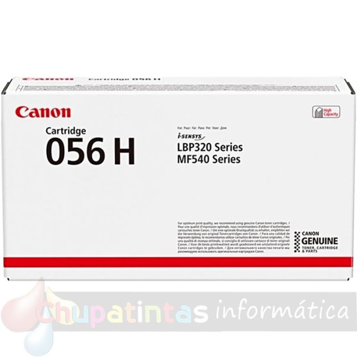 Canon 056H Negro Cartucho de Tóner Original - 3008C002
