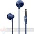 Energy Sistem Auriculares de Botón -  Micrófono -  Jack 3.5 mm - Cable 120cm - Color Azul-2
