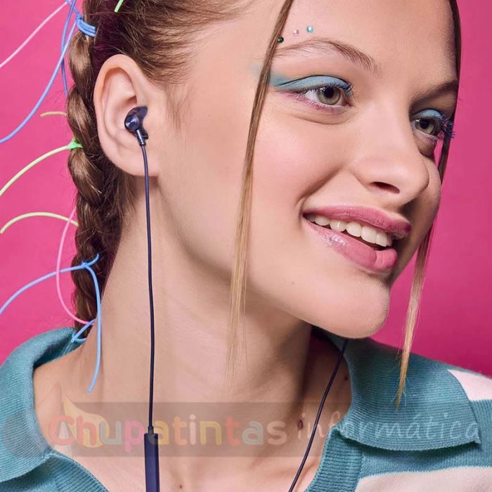 Energy Sistem Auriculares de Botón -  Micrófono -  Jack 3.5 mm - Cable 120cm - Color Azul-6