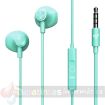 Energy Sistem Auriculares de Boton - Aislamiento Acustico - Microfono Integrado - Control de Reproduccion - Conector Jack 3.5 mm - Cable 120 cm. - Color Verde