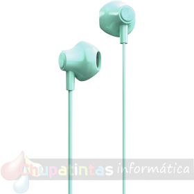 Energy Sistem Auriculares de Botón -  Micrófono -  Jack 3.5 mm - Cable 120cm - Color Verde-3