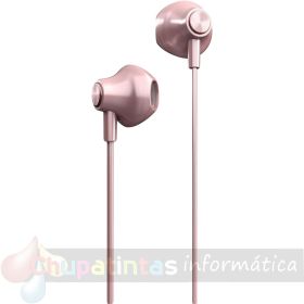 Energy Sistem Auriculares de Botón - Micrófono - Control de Reproducción - USB c - Cable 120cm - Color Rosa-3
