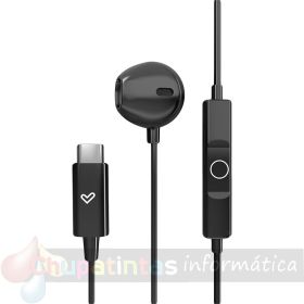 Energy Sistem Auriculares de Botón - Micrófono - Control de Reproducción - USB c - Cable 120cm - Color Negro-3